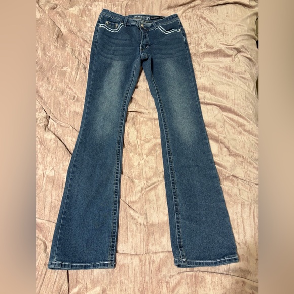 J For Justify Rhinestone Bootcut Jeans - Picture 3 of 4